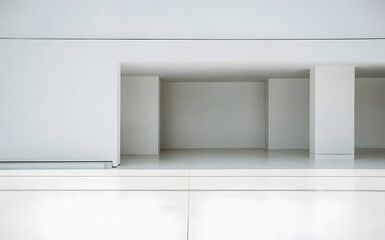 empty white room with window
