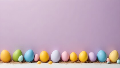 Obraz premium easter eggs, colors pattern banner poster header design