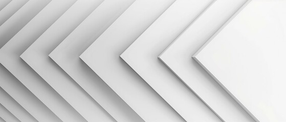 Obraz premium White three-dimensional structure angled planes, geometric plane line