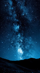 Starry Night Sky with Milky Way