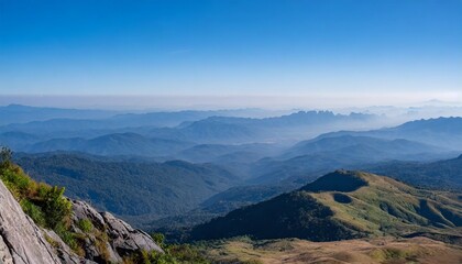 beautiful view from top of mountain