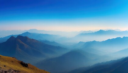 beautiful view from top of mountain