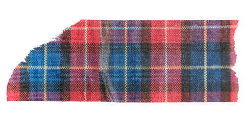 PNG plaid pattern washi tape, stationery collage element, transparent background