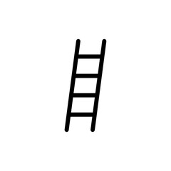 Ladder icon with a simple and modern design on a white background 