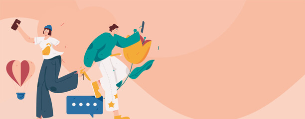 3.12 International Women's Day professional women flat character vector concept operation hand drawn illustration
