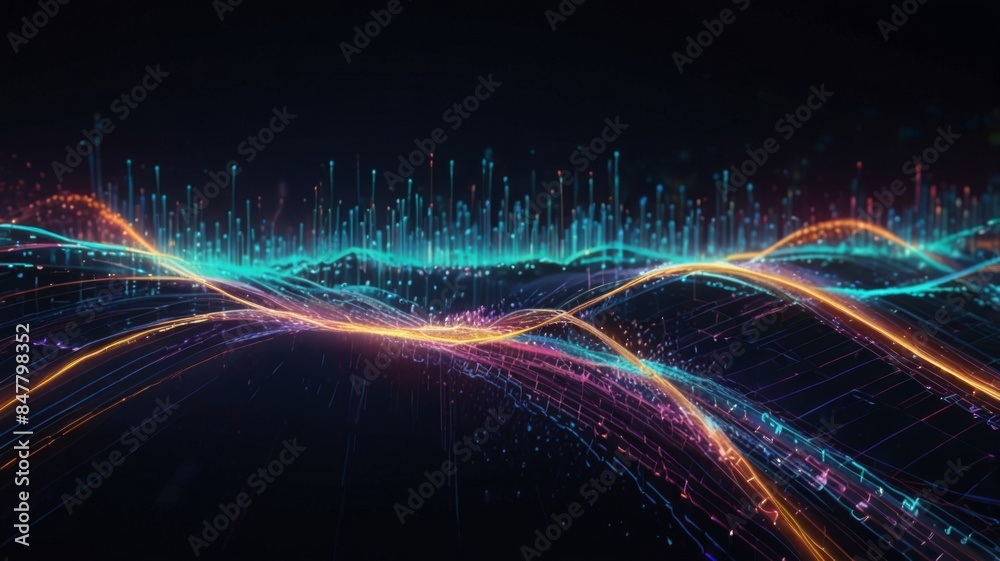 Poster abstract technology background of high speed global data transfer, ultra fast broadband and connecti