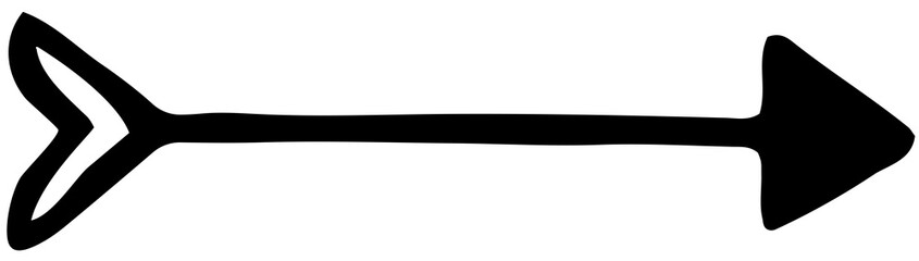 Right arrow illustration. Arrow vector design. Long arrow illustration.