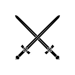Sword icon vector. saber illustration sign. weapon symbol. steel logo.