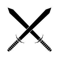 Sword icon vector. saber illustration sign. weapon symbol. steel logo.