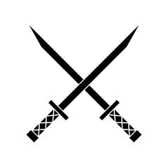 Sword icon vector. saber illustration sign. weapon symbol. steel logo.