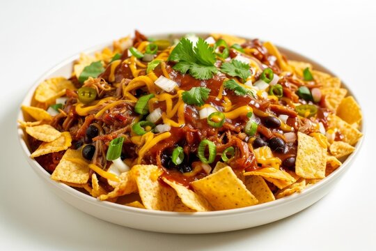 BBQ Pulled Pork Frito Pie with Creamy Melted Cheddar and Monterey Jack Cheeses