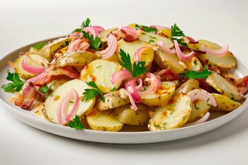 Savory BBQ Potato Salad with Creamy Dressing and Fresh Parsley
