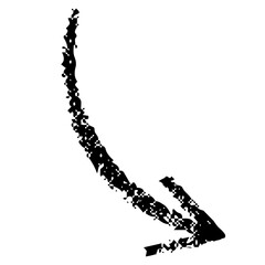 Crispy right arrow element design.