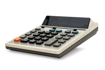 Old electric calculator design element
