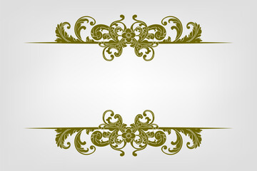 Classic Vitage Wedding Vector Ornaments Frames Separator Elements Classic Vintage Wedding Invitation Hand Drawn