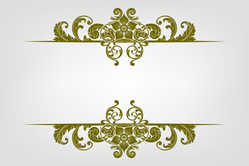 Classic Vitage Wedding Vector Ornaments Frames Separator Elements Classic Vintage Wedding Invitation Hand Drawn