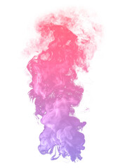 Pink and purple smoke effect design element