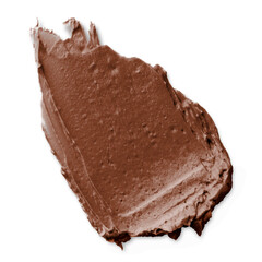 Png brown cream smear design element texture