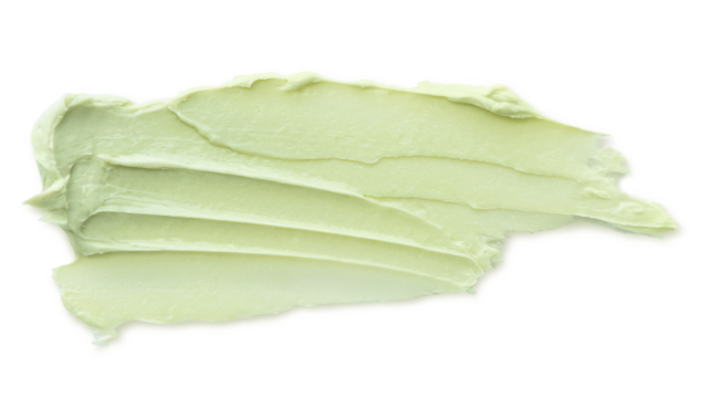 Png green cream smear design element texture