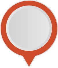 Map pointers icon set. Location icons or geolocations. Pin text tag. Pointer icon pin on the map with space for text. 