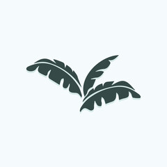 Tropical leave vector image.shape and logo vector