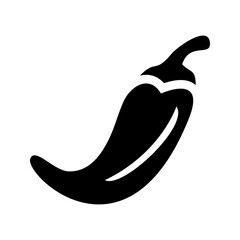Chili icon. Pepper icon. Hot pepper icon. Chili pepper vector icon. EPS 10