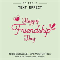 happy Friendship Day text effect | editable text effect