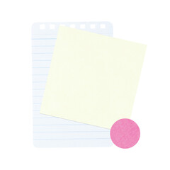 Note paper png journal sticker, transparent background