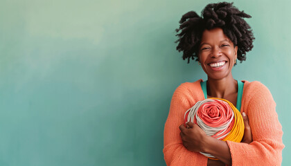 A capture of a person showing pride while holding a handmade craft, genuine, pride, craft, candid, personality