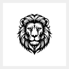 Obraz premium Fierce lion mascot logo: bold vector illustration for dynamic design inspiration and modern branding