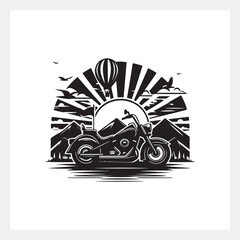 Fototapeta premium Dynamic motorcycle headlight logo: modern design featuring sleek surface detail for bold branding
