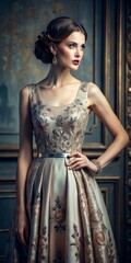 woman in dress