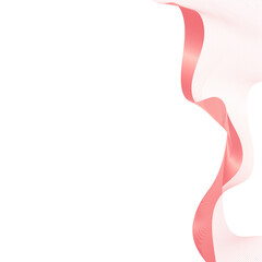 Pink swirly abstract line design element