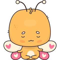 Butterfly meditating