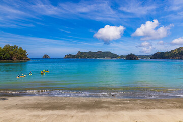 小笠原諸島・父島　扇浦海岸から望む風景
