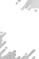 Gray fluid background frame design element