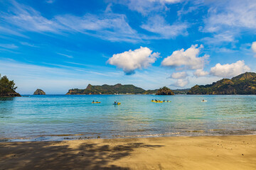 小笠原諸島・父島　扇浦海岸から望む風景
