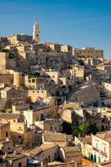 Obraz premium Matera One of the oldest cities in the world, Province of Matera, The Sassi of Matera, Basilicata, Southern Italy. Sassi. The Famous city in Southern Italy. UNESCO World Heritage Site