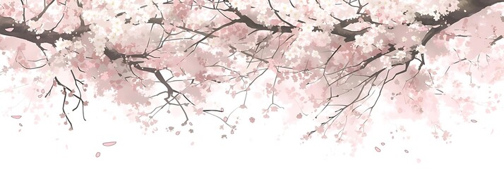 a pink tree stands tall amidst a sea of branches, with a thin branch reaching towards the sky