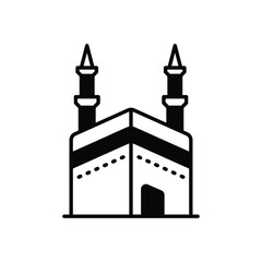 qibla vector icon