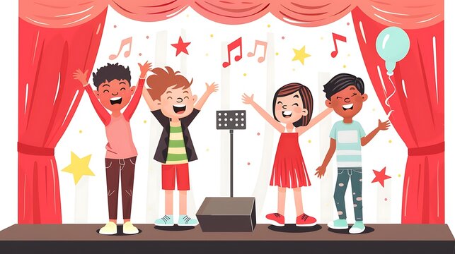 Organize a talent show for local kids and teens. Provide a platform for them to showcase their talents, build confidence, and receive positive encouragement from the community. Make it a fun and