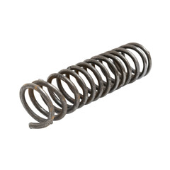 Metal Coil Spring Isolated On White Background