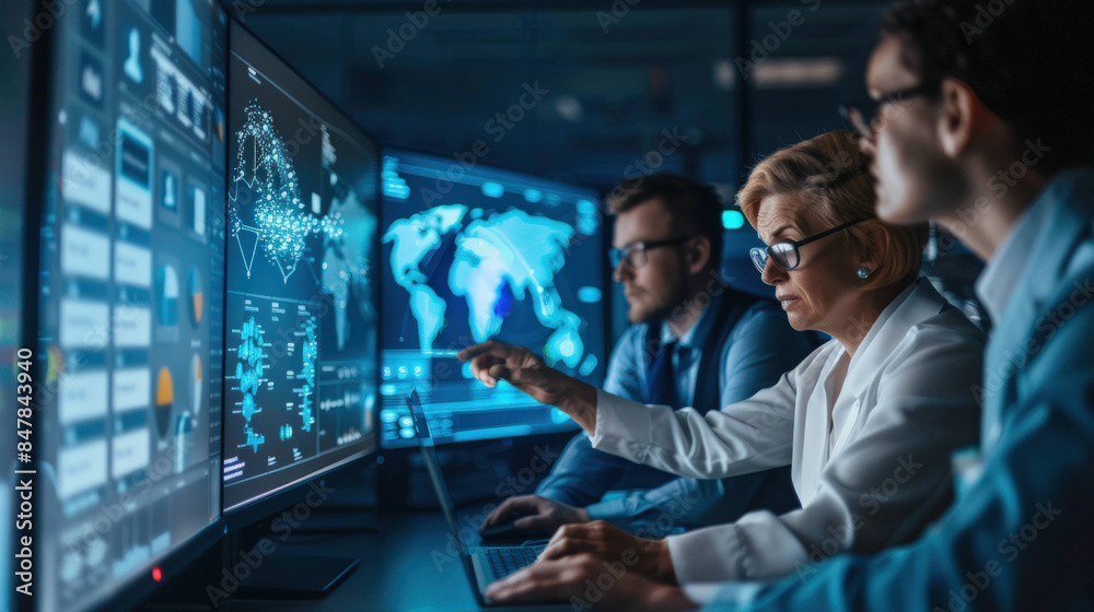 Poster Innovative Data Scientists Collaborating on AI Research in a Dynamic Workspace