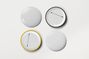 Pin transparent mockups png badges, blank accessories