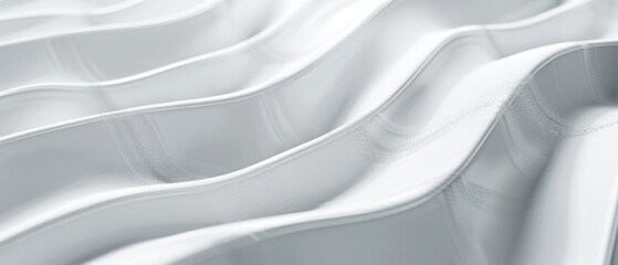 Abstract White Waves: Minimalistic Modern Texture