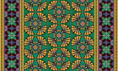 African ethnic native pattern.Traditional kente,ankara,kitenge,chitenge,capulana african wax print fabric pattern.Abstract vector motif pattern.For fabric,clothing,blanket,carpet,woven,wrap,decoration