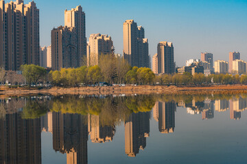Rivers, bridges, and skylines in urban parks