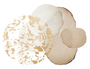 Brown watercolor brush png clipart, cute collage element, transparent background