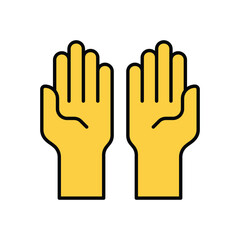 pray vector icon