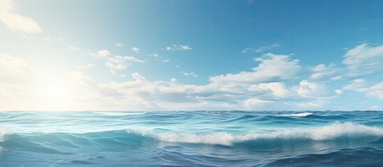 Obraz premium By the ocean. Creative banner. Copyspace image